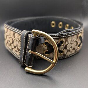 Vintage Y2K Coach Signature Belt - Excellent Condition